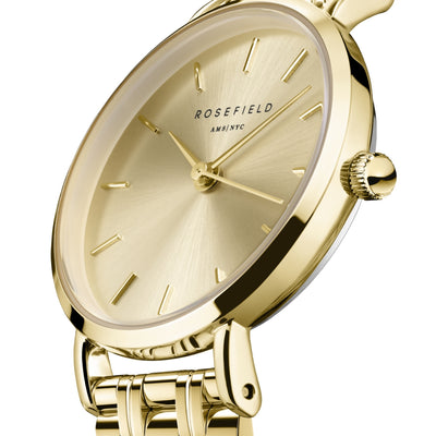Rosefield Small Edit Champagne Watch