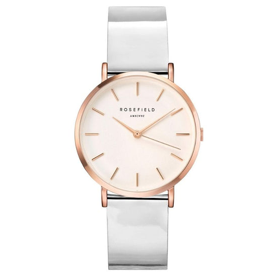 Rosefield Gloss Silver Metallic Watch