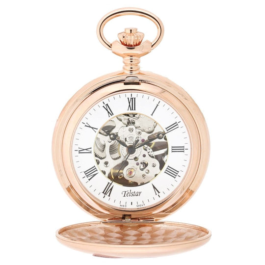 Telstar Greenwich Mechanical Two Door Pocket Watch