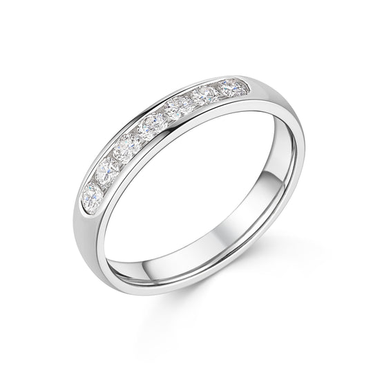 18ct White Gold Seven Diamond Ring